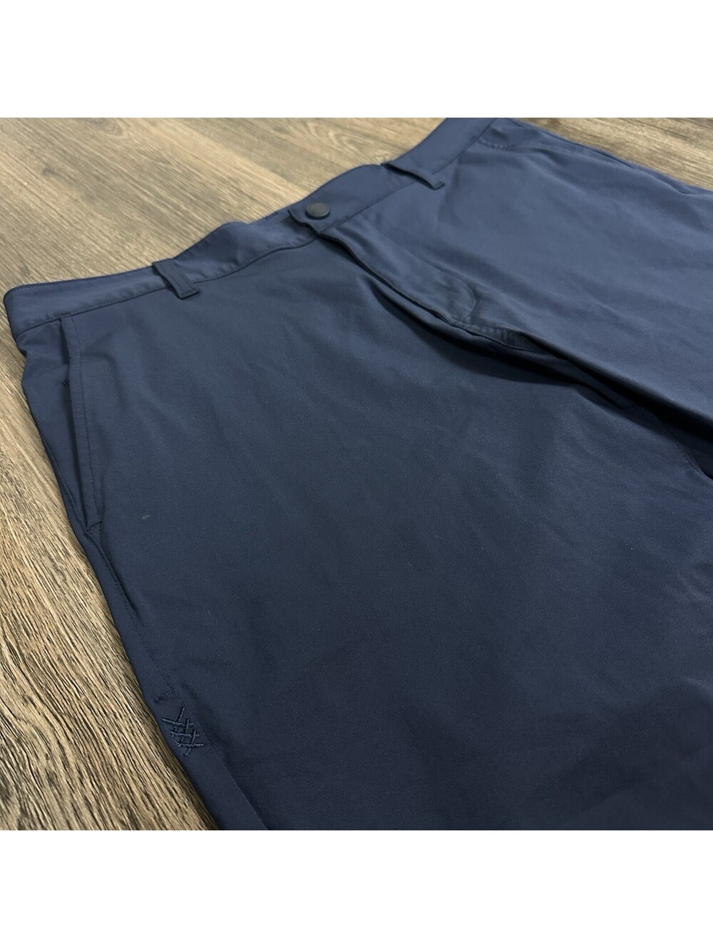 RHONE Mens 5- Pocket Commuter Pants Navy Blue Slim 34x32 Golf Tech Chino Pants - Picture 3 of 8